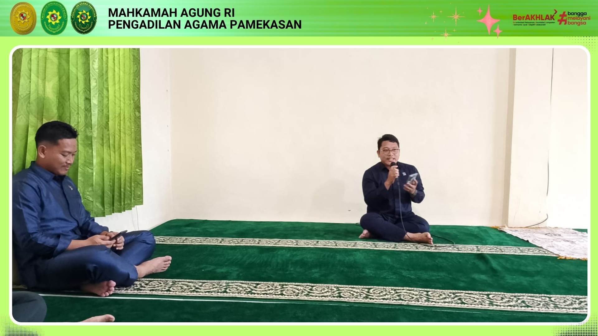 Hakim PA Pamekasan Berikan Tausiyah Mengenai Pembiasaan Perilaku Baik dalam Kajian KIRAS